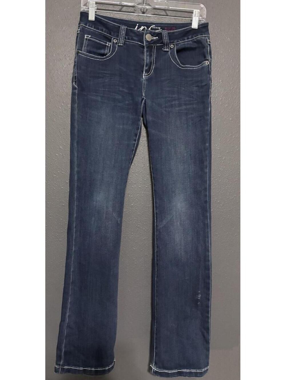 Inc Denim Bootleg Regular Fit Short Jeans 2 Short
